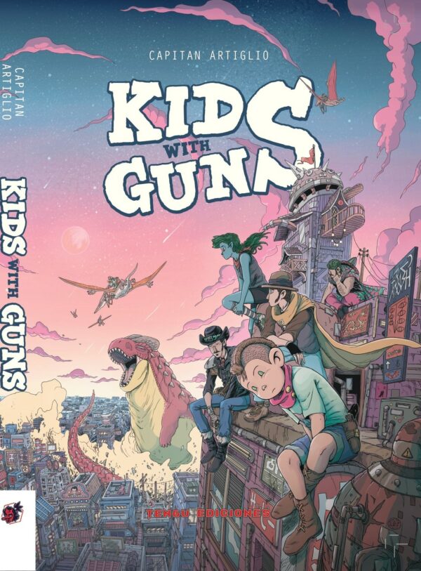 portada comic kids with guns